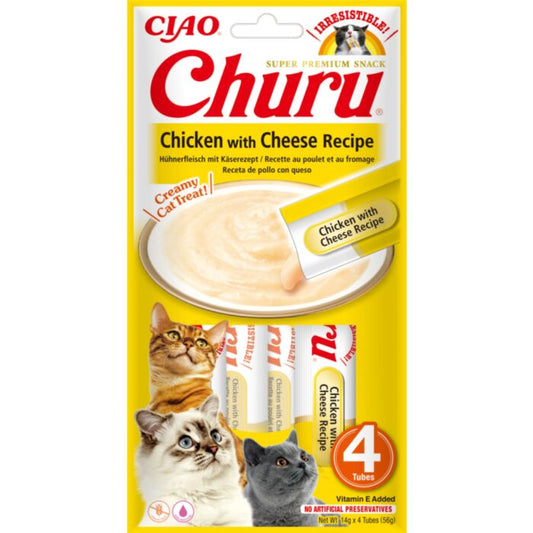 Churu Puree Cat Chicken/Cheese 14GX4 N12