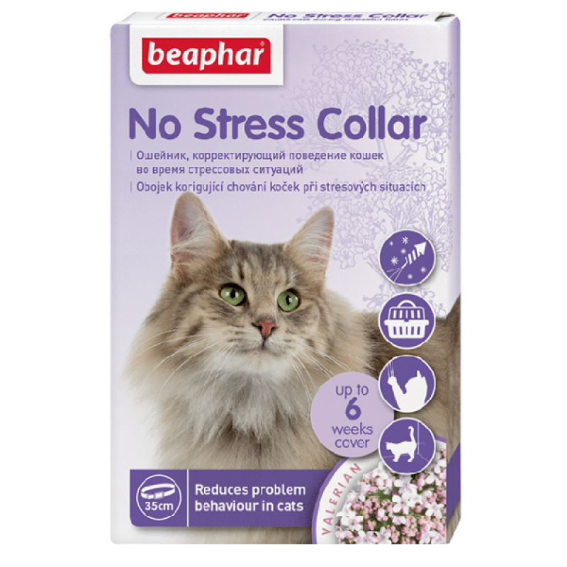 Beaphar No Stress Cat Collar, 35 cm Collar Against Stress
