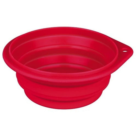 Ceļojumu bļoda no silikona suņiem - Trixie Travel Bowl, 0.5l/14cm