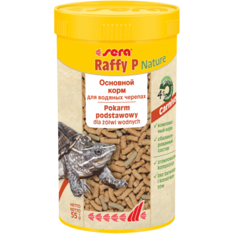 Sera Raffy P, Food For Reptiles, Granules 100 ml