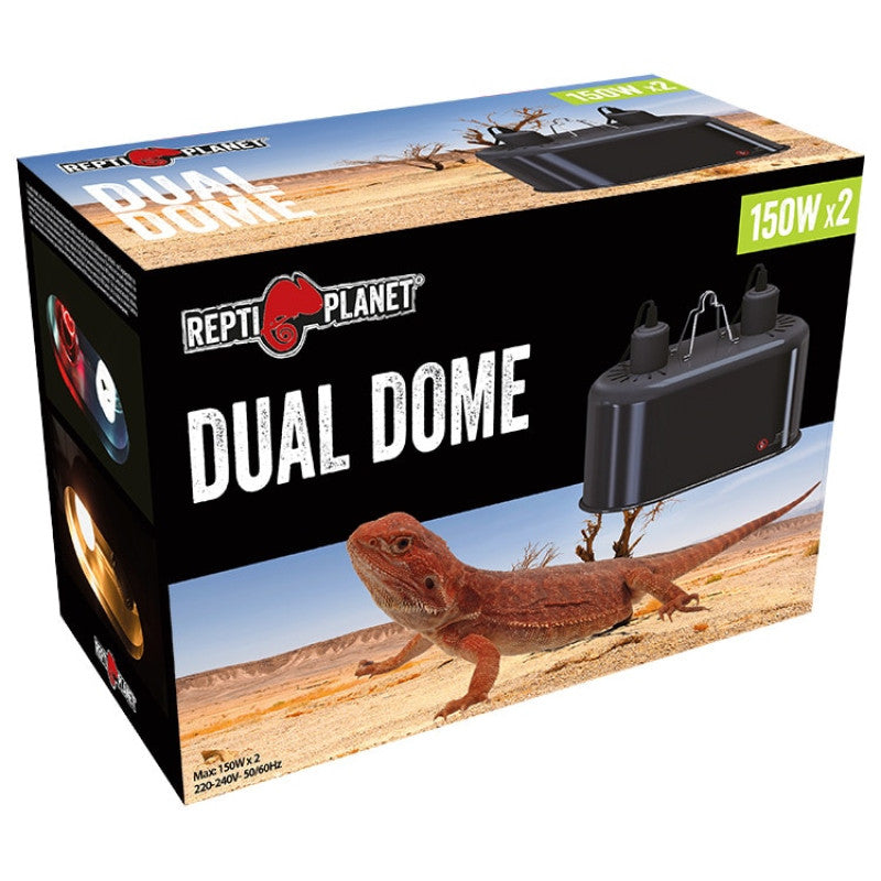Repti Planet Lamp for Terrarium Dual Dome 2x150W