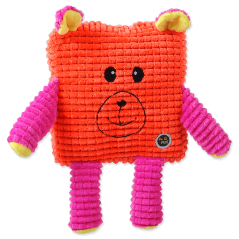 Be Fun Calypso Oso Cuadrado, naranja, 12,5 cm