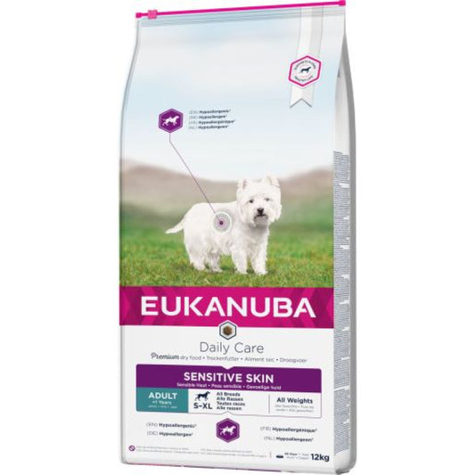 Eukanuba DAILY CARE ADULT SENSITIVE SKIN, 12 kg