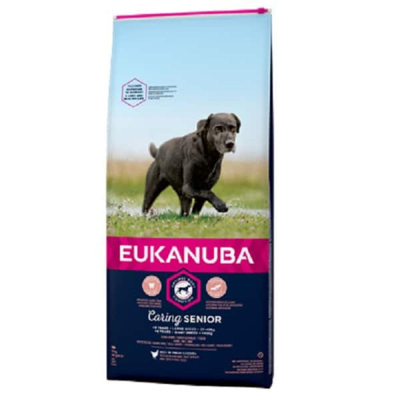 Sausa barība suņiem - Eukanuba Senior Large Breed Chicken, 15 kg