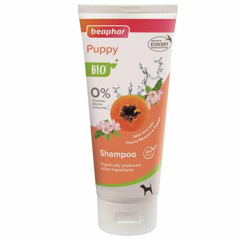 Šampūns kucēniem : Beaphar BIO PUPPY SHAMPOO 200ml