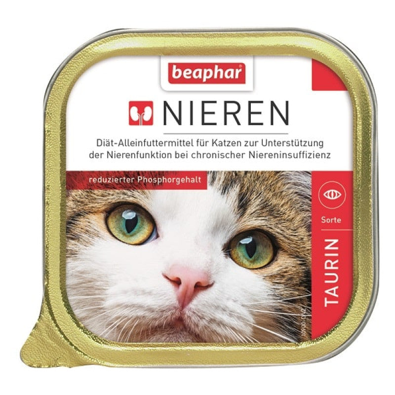 Beaphar Comida Húmeda para Gatos Nieren con Taurina, 100 g