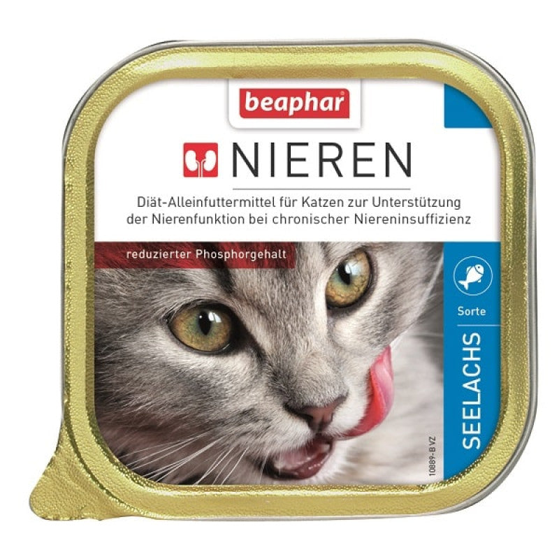 Beaphar Comida Húmeda para Gatos Nieren con Pescado, 100 g
