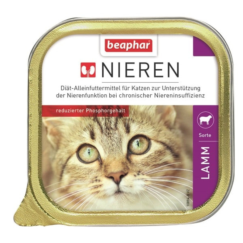 Beaphar Comida Húmeda para Gatos Nieren con Cordero, 100 g