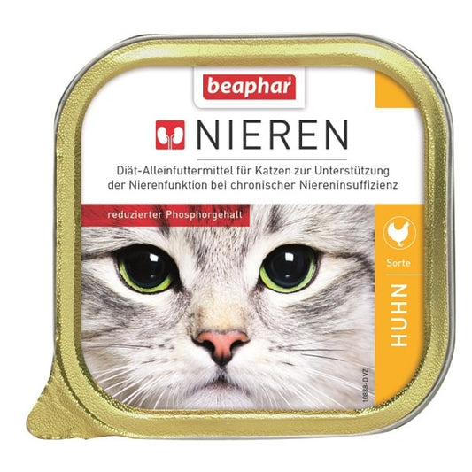 Beaphar Comida Húmeda para Gatos Nieren con Pollo, 100 g