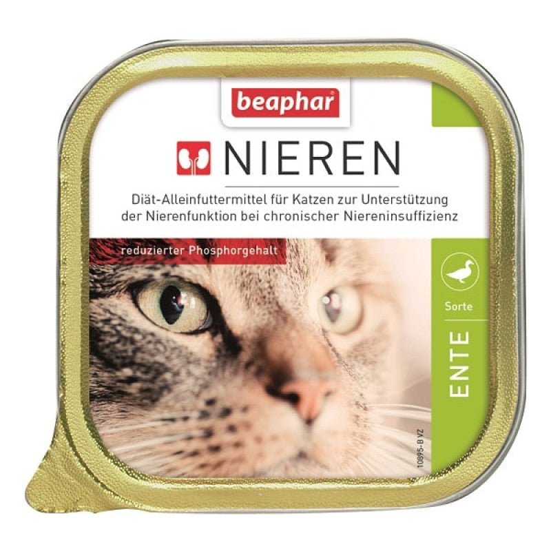 Beaphar Nourriture humide pour chat Nieren au canard, 100 g