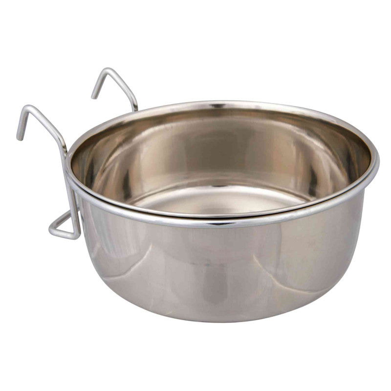 Trixie Stainless steel bowl with holder, 900 ml/ø 14 cm