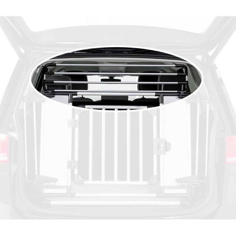 Trixie Grille supérieure pour grille arrière universelle de voiture 13201, 92 × 27 × 4 cm, argent/noir