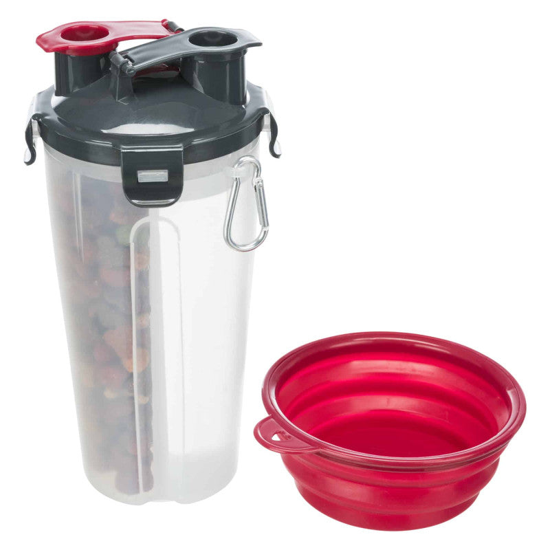Trixie Lebensmittel- und Wasserbehälter, Kunststoff, 2 × 0,35 l, 11 × 23 cm
