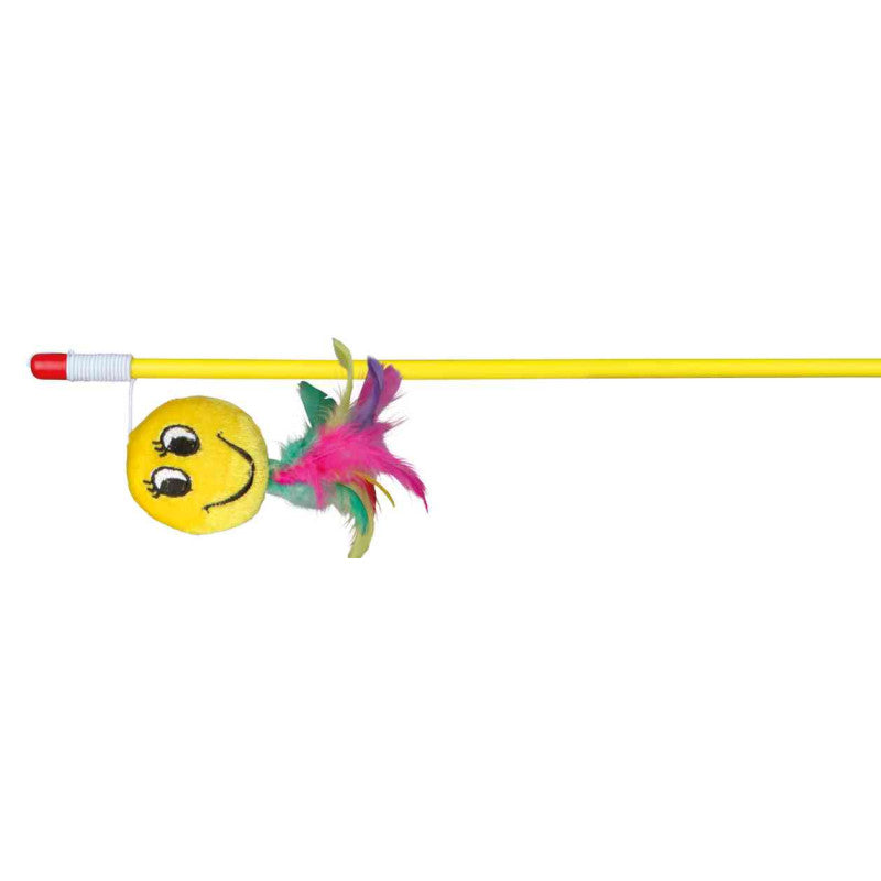 Rotaļlieta kaķiem : Trixie Playing Rod with Smiley 50cm