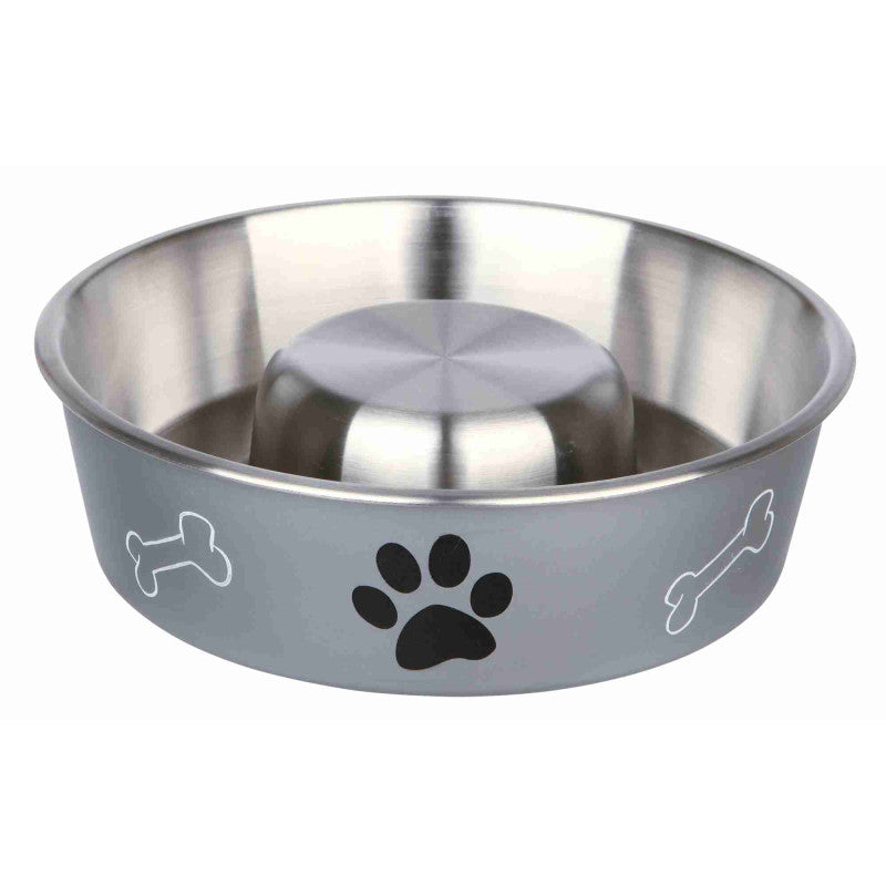 Trixie Slow Feed stainless steel bowl, 1.4 l/ø 21 cm