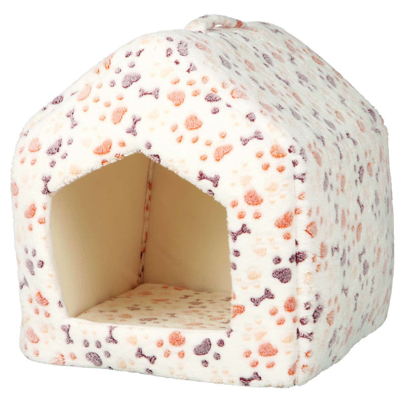 Trixie Lingo Kuschelhöhle, 40 × 45 × 40 cm, weiß/beige