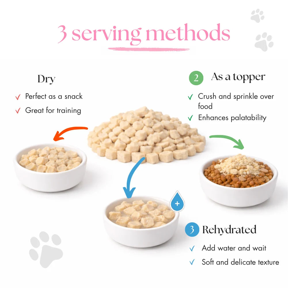 Dr Malou Freeze-Dried Meat Cubes for Cats with Chicken Breast, 50 g