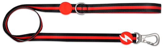 Dashi Stripes3 RED&BLACK pavada suņiem