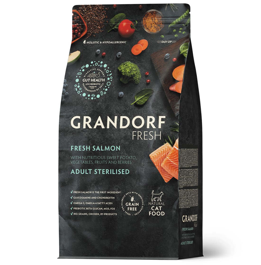 Grandorf Salmon&Potatoes Adult Sterilised Dry Food, 2kg