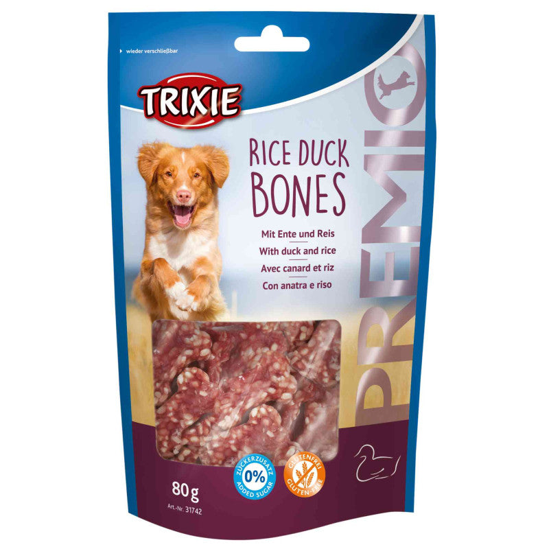 Trixie Premio Huesos de Pato Arroz, 80 g