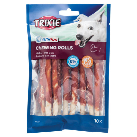 Trixie Rollitos Masticables con Pato 12cm, 10*80g