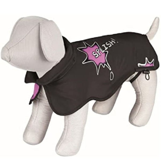 Trixie Avallon coat Splish Splash, softshell, S: 35 cm, black/pink