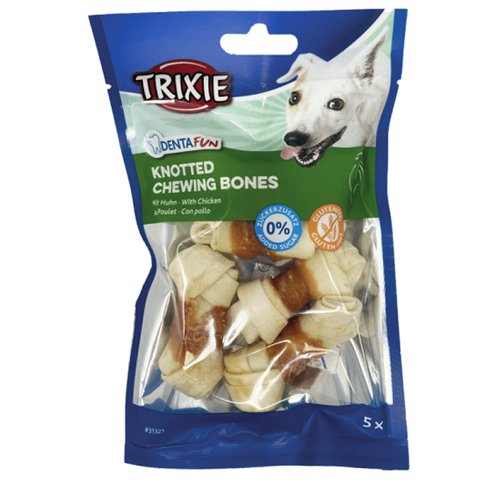 Trixie Huesos para Masticar Anudados con Pollo 5cm, 5*70g