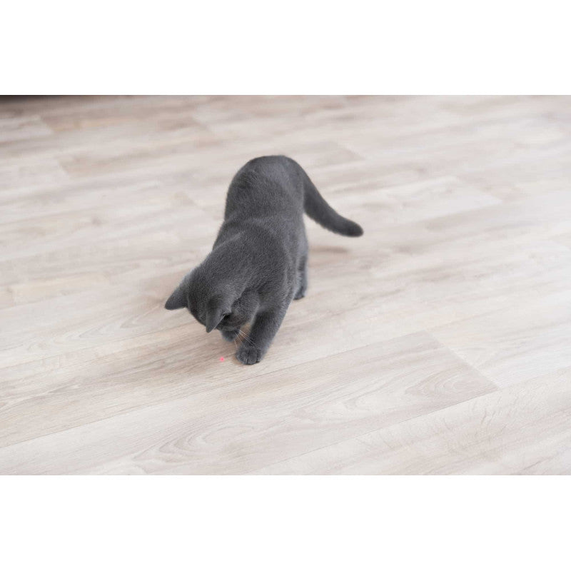 Rotaļlieta kaķiem : Trixie Moving Light Laser pointer, 11 cm, white/blue