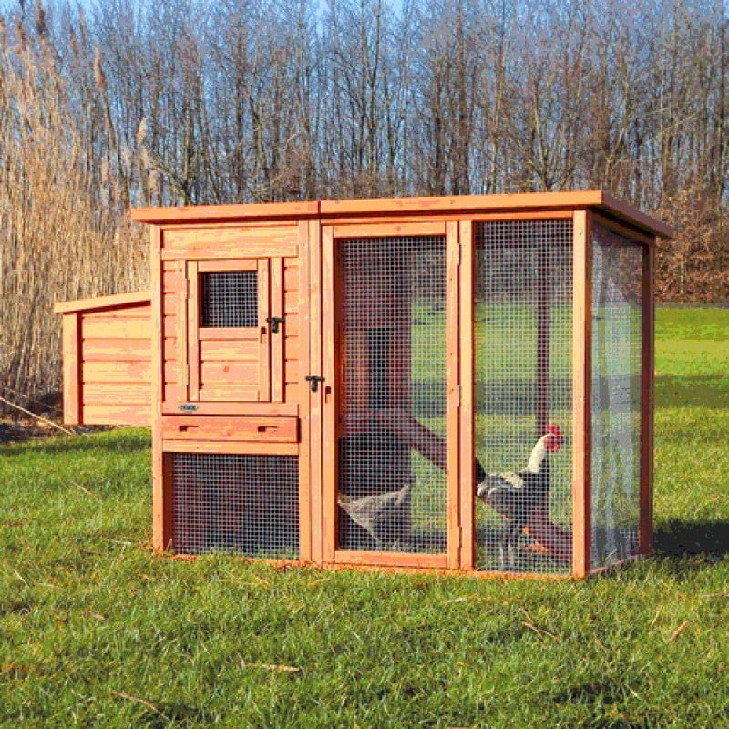 Trixie Chicken Coop with Enclosure, Bird Cage House