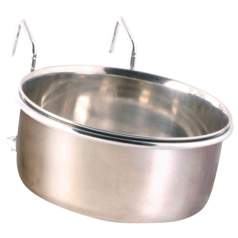 Trixie Stainless steel bowl with holder, 600 ml/ø 12 cm