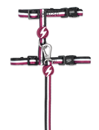 Dashi Stripes3 PURPLE&BLACK Cat Harness + Leash