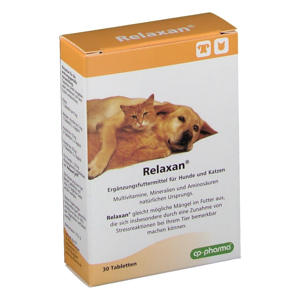 Relaxan Calming Tablets For Dogs and Cats, N30