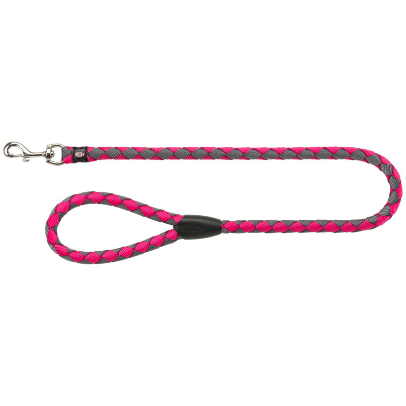 Trixie Cavo leash, S–M: 1.00 m/ø 12 mm, fuchsia/graphite