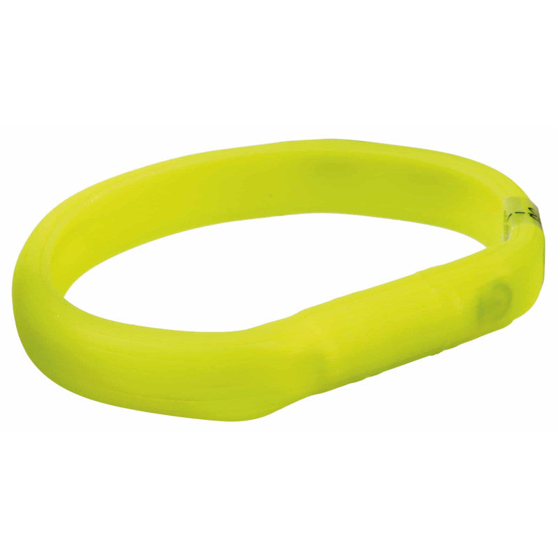 Trixie Banda de luz Flash USB, M–L: 50 cm/17 mm, verde