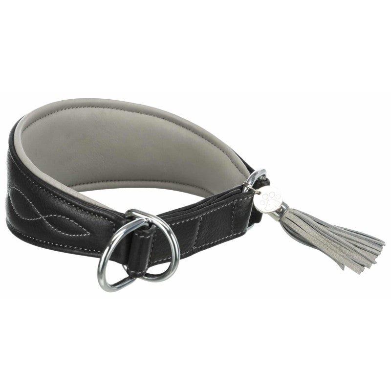 Trixie Collar Active Comfort para galgos, XS–S: 24–31 cm/50 mm, negro/gris