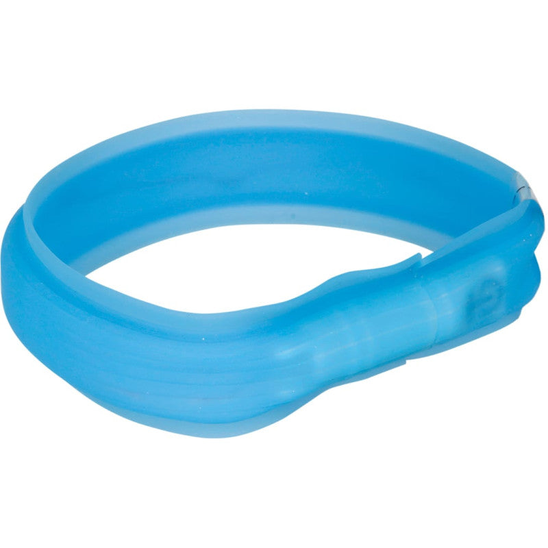 Trixie Blitzlichtband USB, M–L: 50 cm/30 mm, blau