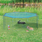 Trixie Outdoor run with net, 8 elements of 60 × 57 cm, green
