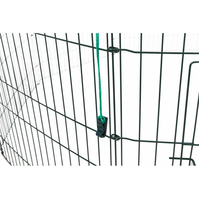 Trixie Outdoor run with net, 8 elements of 60 × 57 cm, green