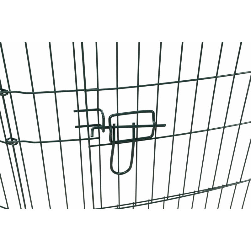 Trixie Outdoor run with net, 8 elements of 60 × 57 cm, green