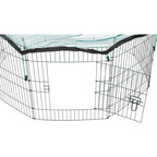Trixie Outdoor run with net, 8 elements of 60 × 57 cm, green