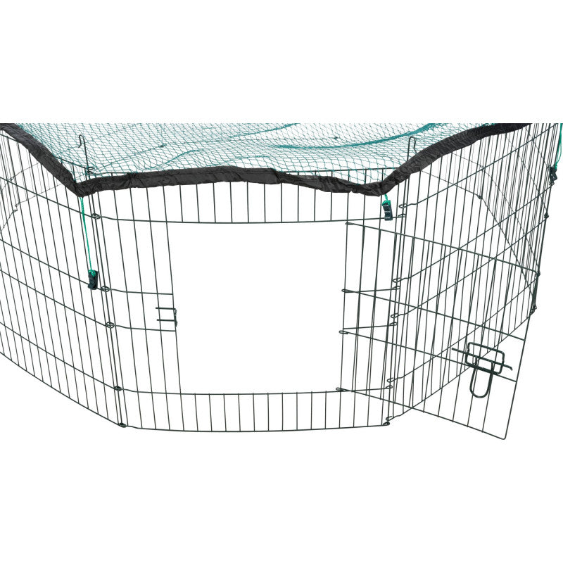 Trixie Outdoor run with net, 8 elements of 60 × 57 cm, green