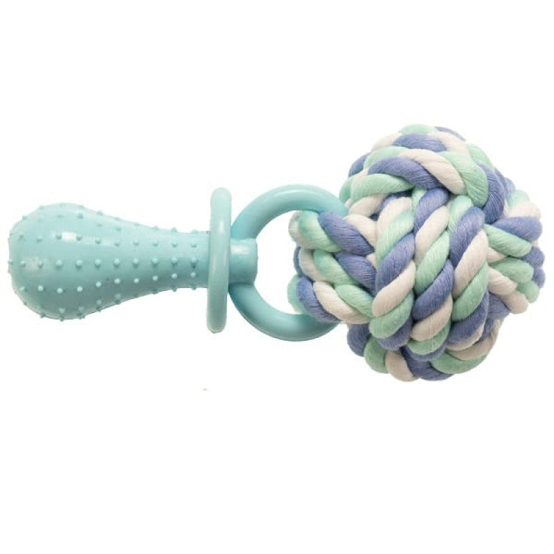 Rotaļlieta dzīvniekiem : Gimborn Dog Cotton Dent Plus Palla Corda C/TPR 14cm : Ø 6,6cm