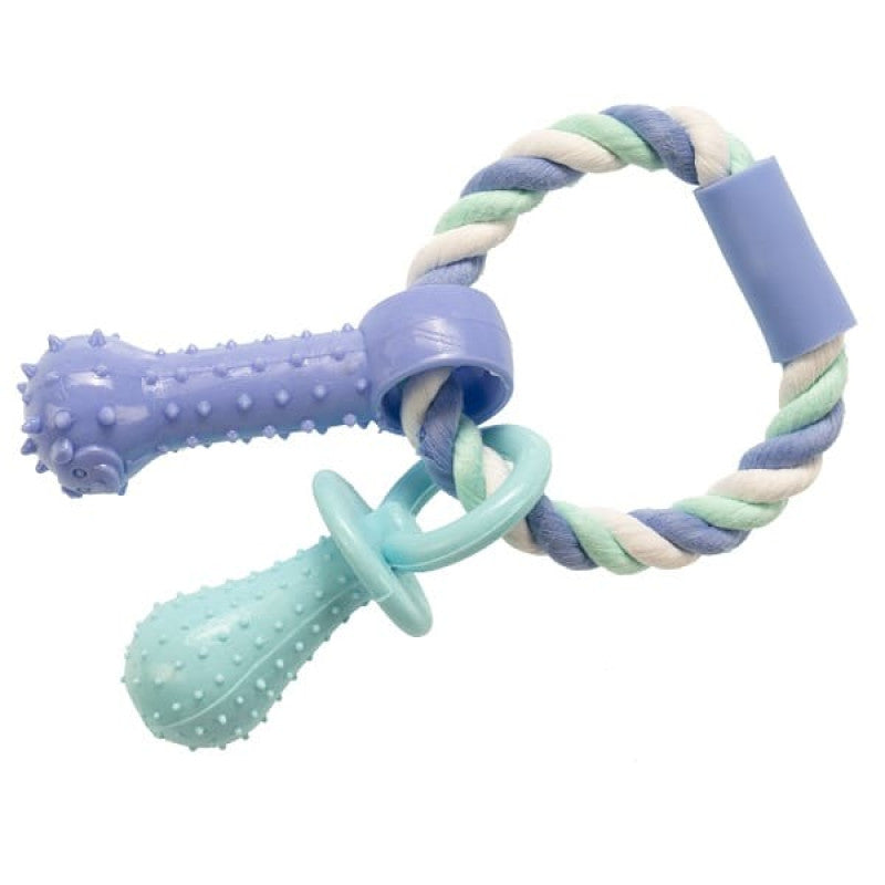 Gimborn Perro Algodón Dent Plus Cuerda De Anillo W/TPR 15cm
