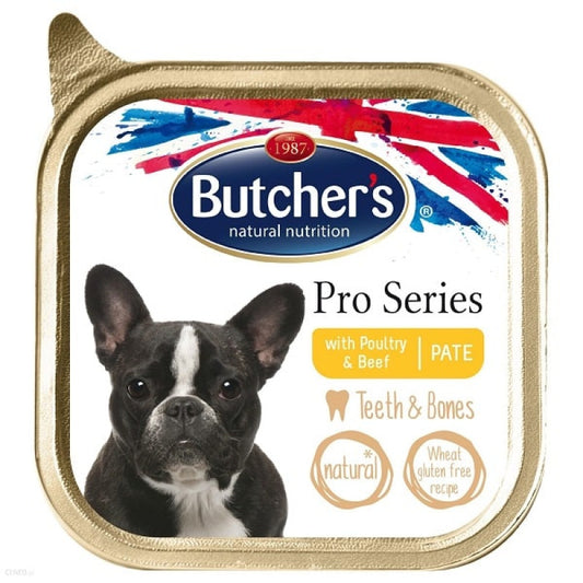 Butchers Wet Dog Food Pro Series with Poultry and Beef Pate, 150 g