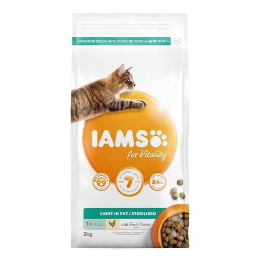 Iams Dry Cat Food Adult Weight Control with Chicken, 2 kg