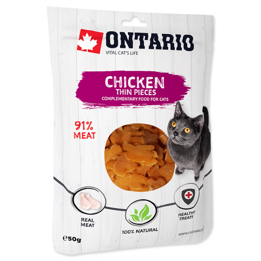 Ontario kārumi kaķiem ar vistu un pollaku, 50 g