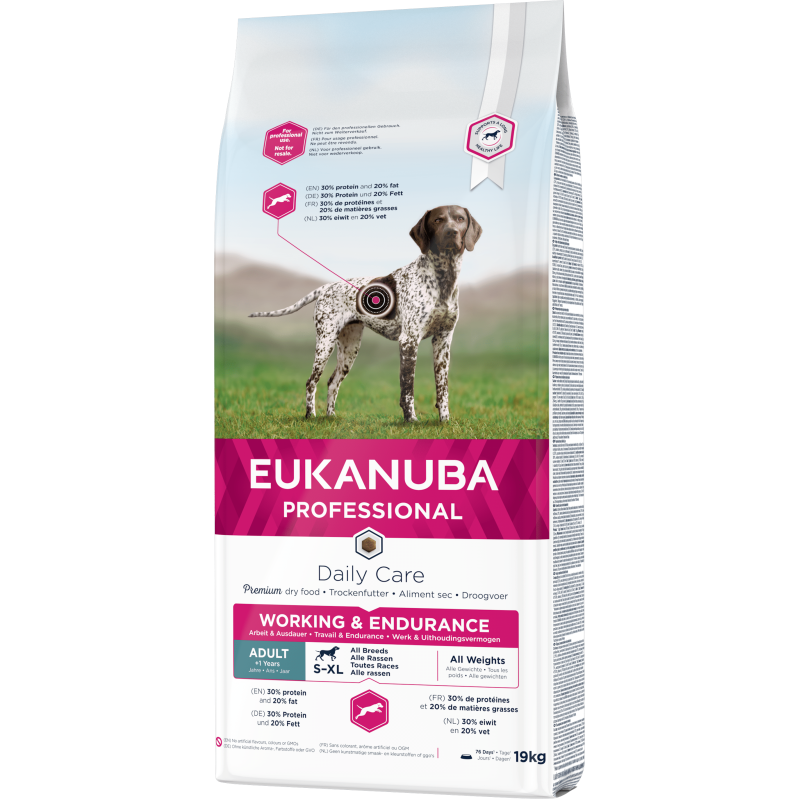 Eukanuba Vuxen ALL PREMIUM Arbete & Uthållighet, Kyckling, 19 kg