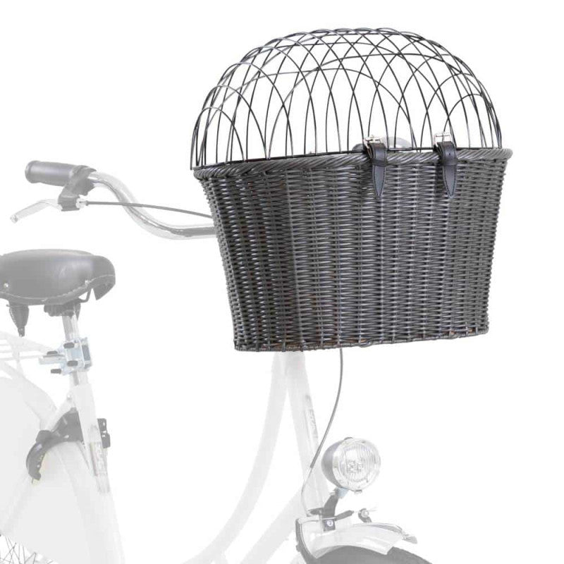 Trixie Främre cykelkorg, 44 × 34 × 41 cm, antracit