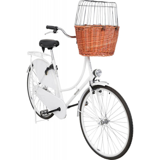 Trixie Bicycle basket with lattice, 44 × 48 × 33 cm, tan