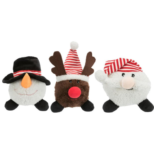 Trixie Xmas Santa Clauses/Reindeers/Snowman, plush, 18–29 cm/1 pcs